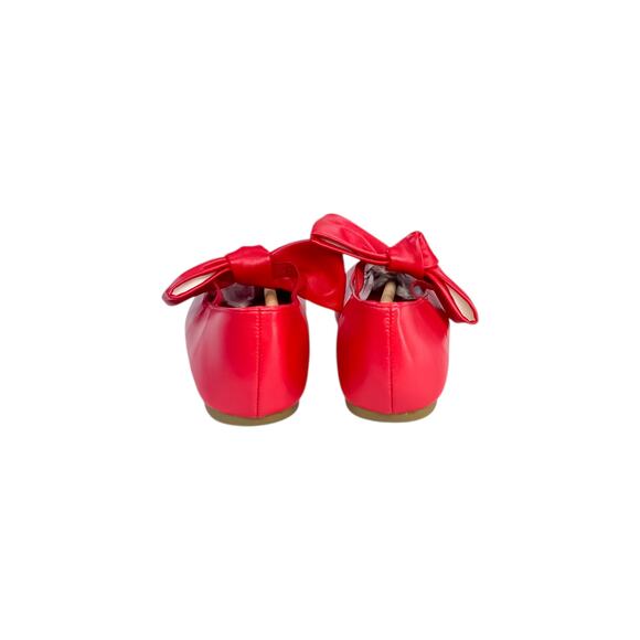 FabKids Red Bow Flats - Size 10 - - Picture 6 of 8